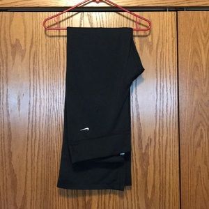 Black stretch athletic wear